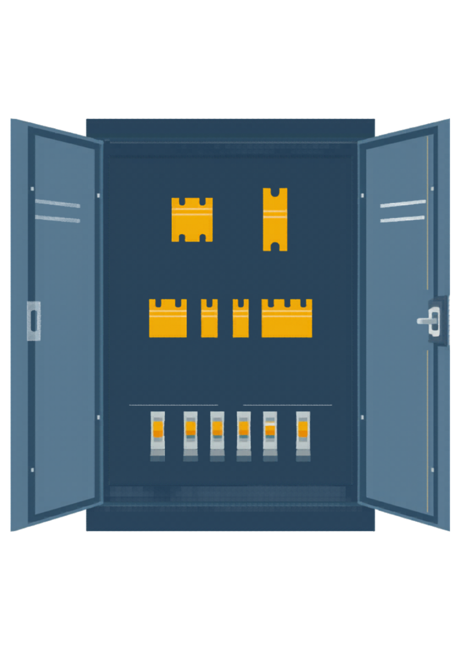 Schaltschrank — Symboldarstellung der Anlagenprüfung